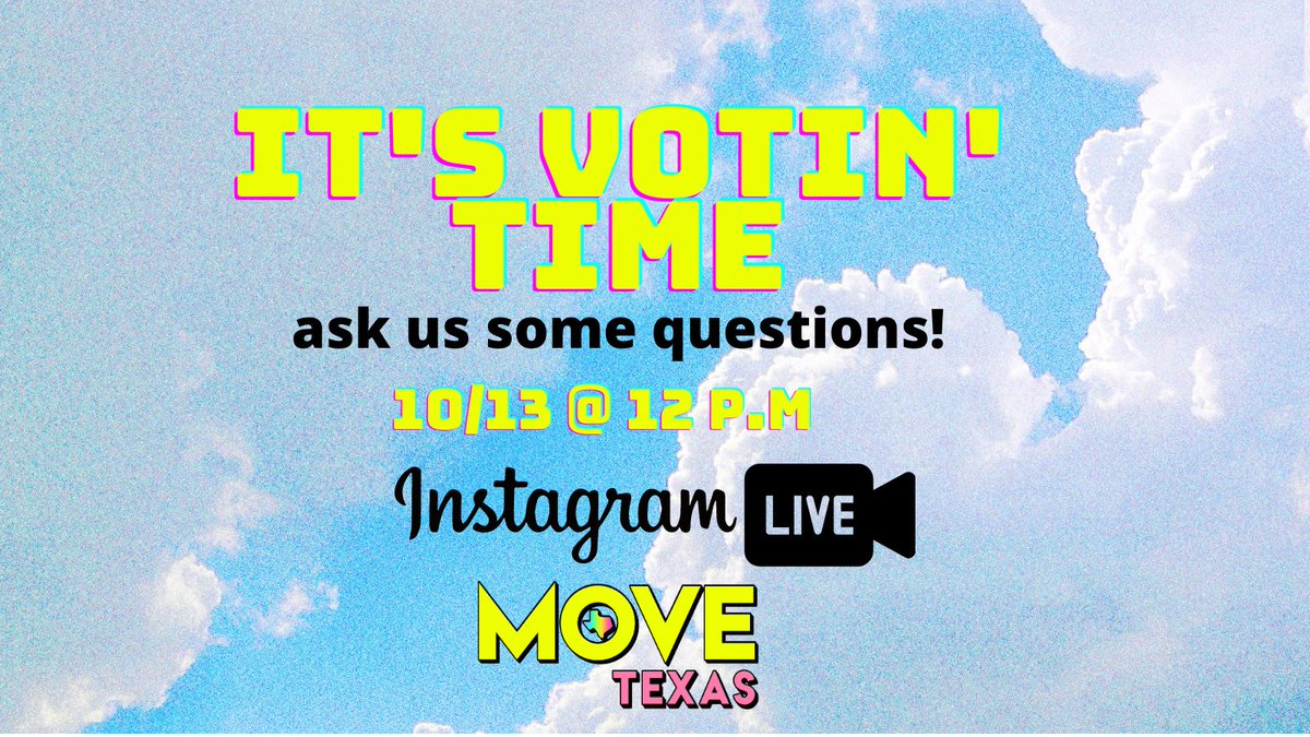 If you have any more questions or need a refresher on anything election related join us at noon on Instagram Live!