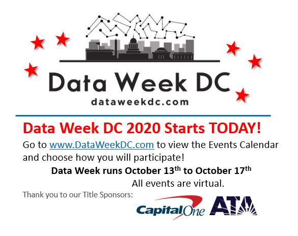 #DataWeekDC #DC2 #DCTech #DataScience <a href="/CapitalOneTech/">Capital One Tech</a> <a href="/ATALLC/">ATA, LLC</a> <a href="/DataCommunityDC/">Data Community DC</a>