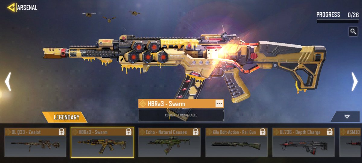 DiptiRa18520965's tweet photo. @CODM_murdablast HEY MURDA DID YOU NOTICE THAT. ITS SHOWING 26 LENGENDARY GUN PROCESS. PLS MAKE VIDEO. https://t.co/KhI5s7G0xm