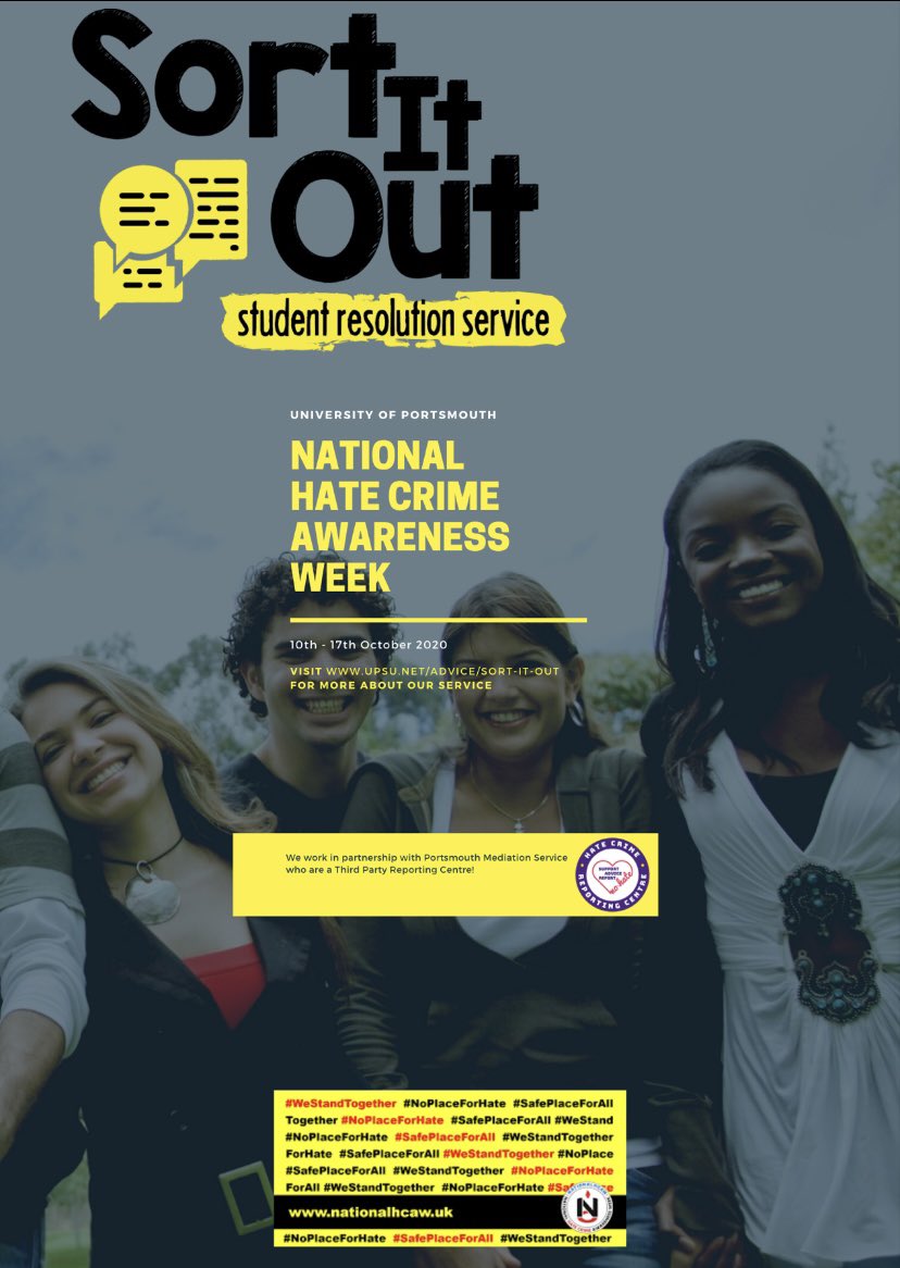 SortItOut_Ports's tweet photo. We support hate crime week🤝 #HateCrime  #NationalHateCrimeAwarenessWeek #portsmouth https://t.co/4J3h3nIvb8