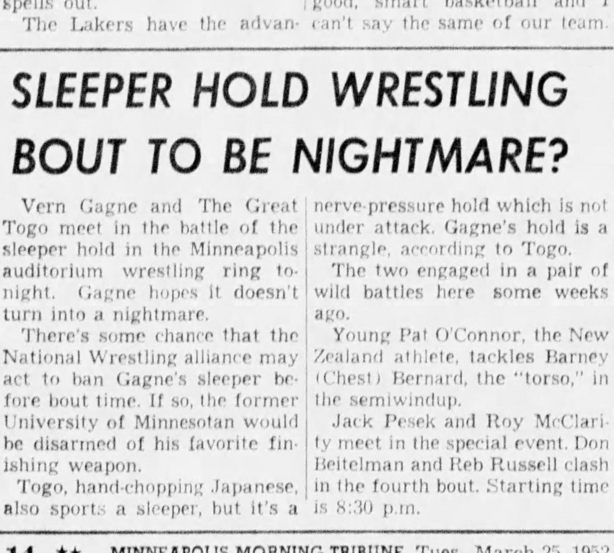 絞め技 スリーパー ホールド の研究 そもそも反則 起源はどこから 使い手は 2ページ目 Togetter