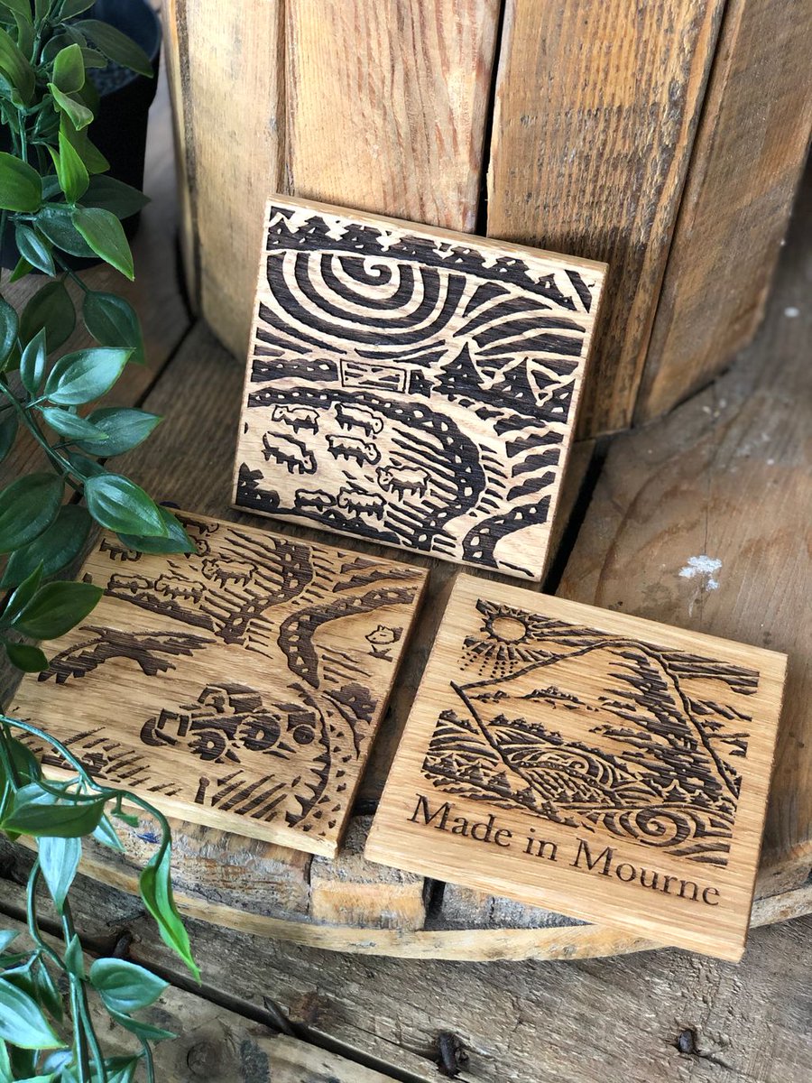 Made in Mourne (@madeinmourne) on Twitter photo ✨Check out our new MADE in Mourne coasters! 😍
Created in collab with <a href="/ruftyroohah/">ruftyroohah</a>, these wooden beauties illustrate the Mourne landscape, the magnificent Mourne Mountains and our fishing and farming community! | Available in-store today!
#madeinmourne #noplacelikehome ✨Check out our new MADE in Mourne coasters! 😍
Created in collab with <a href="/ruftyroohah/">ruftyroohah</a>, these wooden beauties illustrate the Mourne landscape, the magnificent Mourne Mountains and our fishing and farming community! | Available in-store today!
#madeinmourne #noplacelikehome