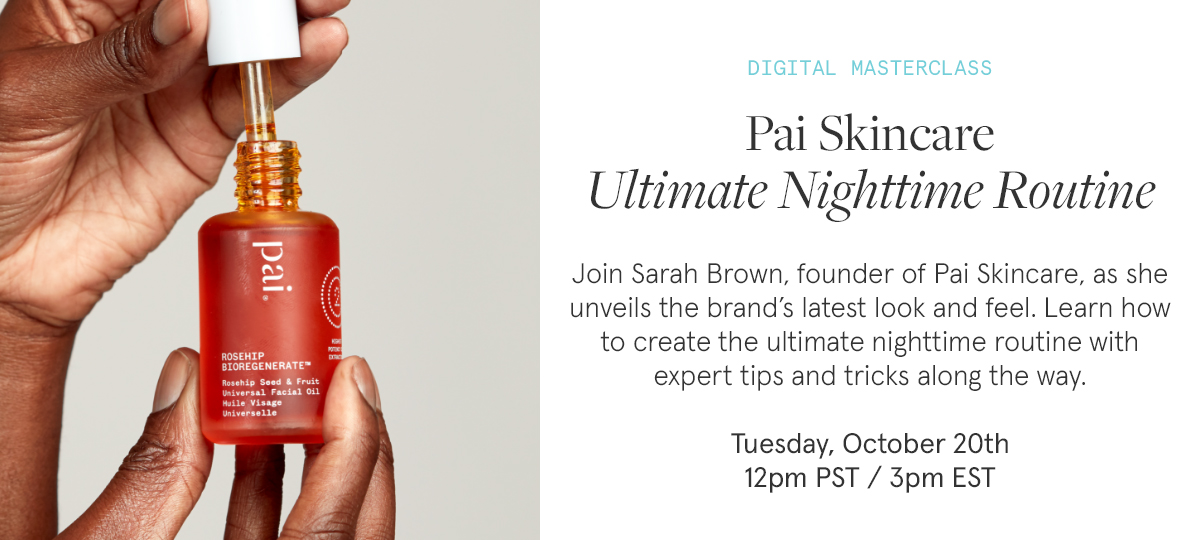 Join Pai Skincare founder, Sarah Brown, as she unveils the latest look &amp; feel of Pai products and the leaps forward in sustainability that they've made with their rebrand. 
 thedetoxmarket.ca/products/copy-…