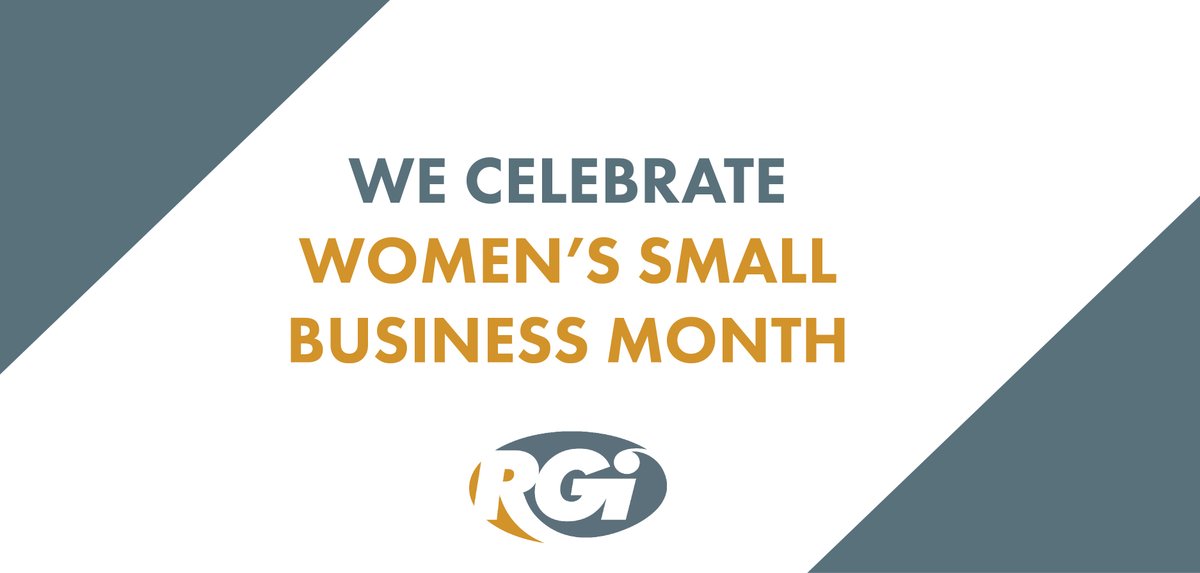 October is National Women's Small Business Month! As a woman-owned business, we are proud to celebrate those within our organization, as well as all women who have made a difference across so many industries and businesses. #WomensSmallBusinessMonth