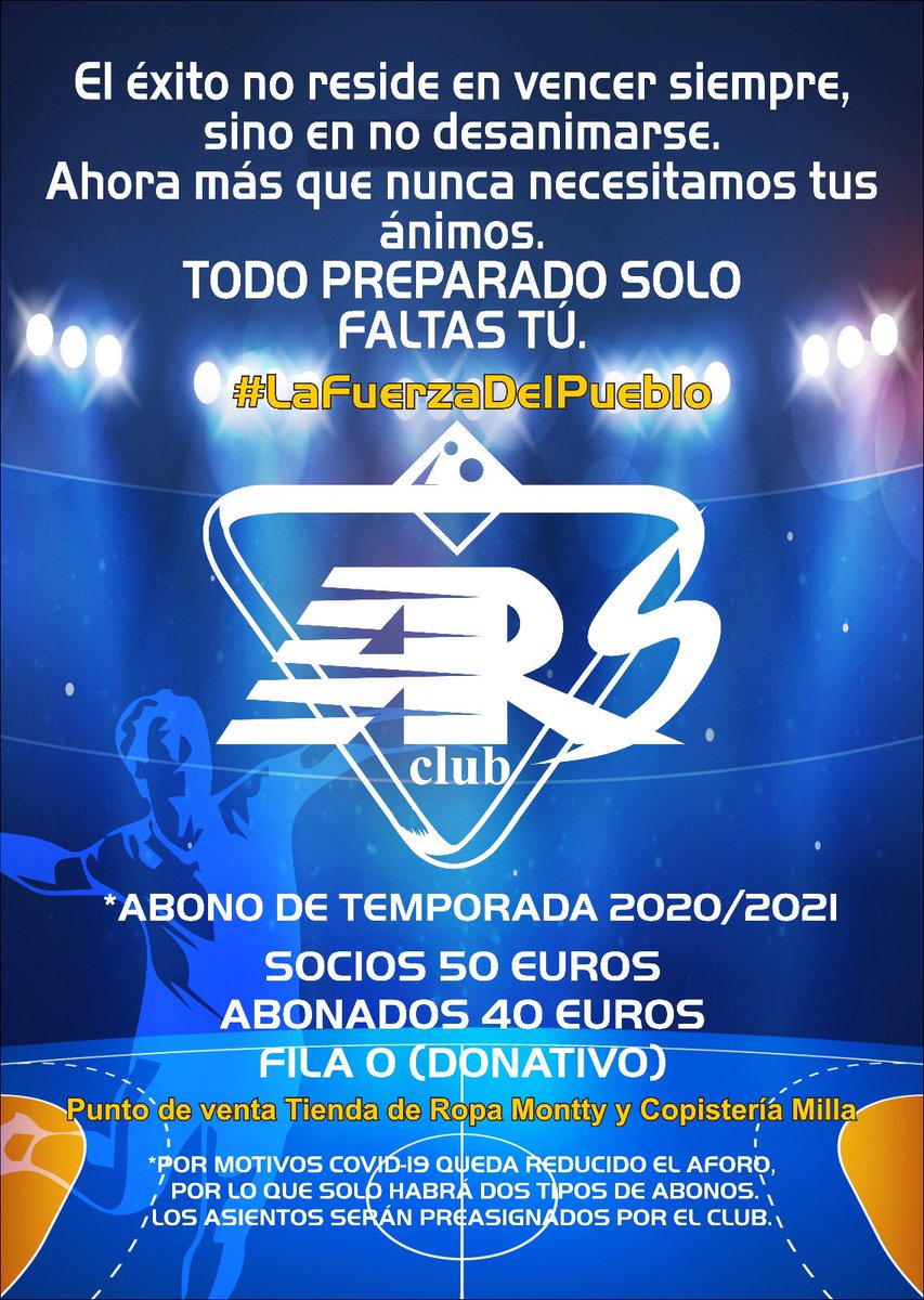 ⚠️⚠️⚠️ATENCIÓN⚠️⚠️⚠️

Últimos abonos en venta!! 💳

Este sábado jugamos contra el balonmano safa (madrid) y queremos que nuestro PANDERO este lleno! #lafuerzadelpueblo #wars