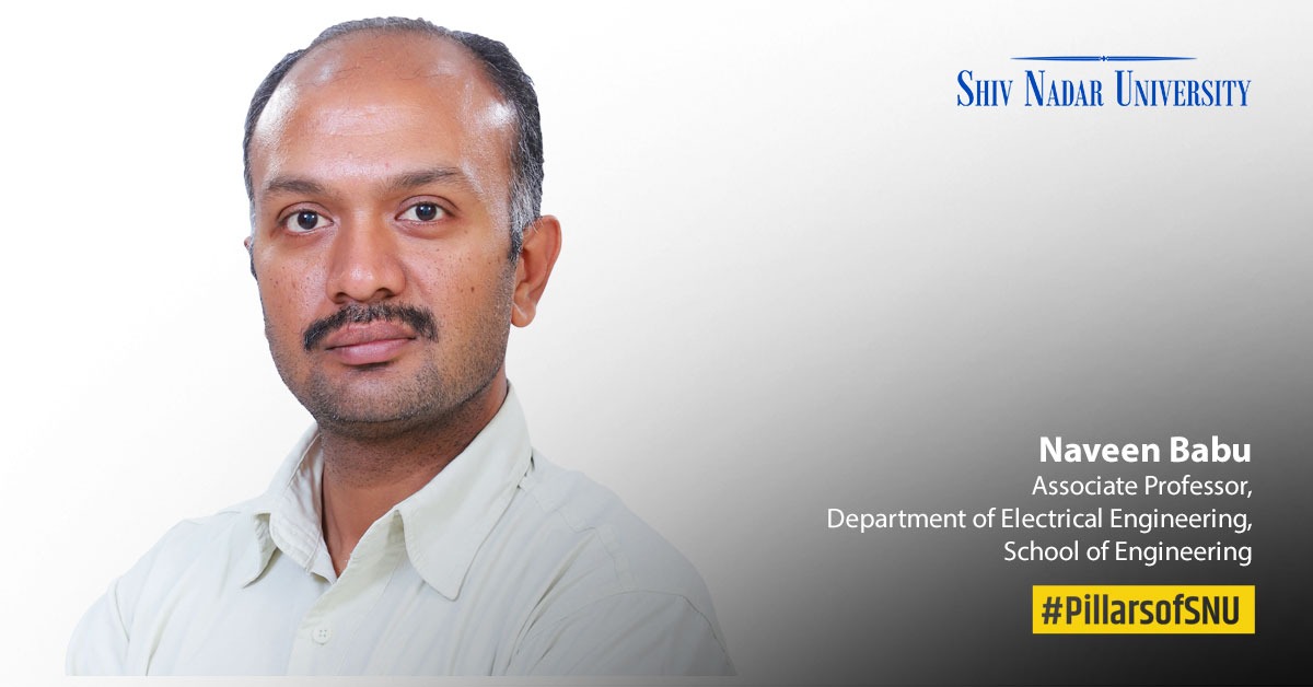 ShivNadarUniv's tweet photo. #PillarsofSNU
Dr. Naveen Babu joined the Department of Electrical Engineering at SNU's School of Engineering in 2011 as a founding faculty. He is a recipient of the Indo-Sastry Canadian Award 2015.
#shivnadaruniversity #facultiesatsnu #facultyspotlight #foundingfaculty https://t.co/FEtEcXeRZM