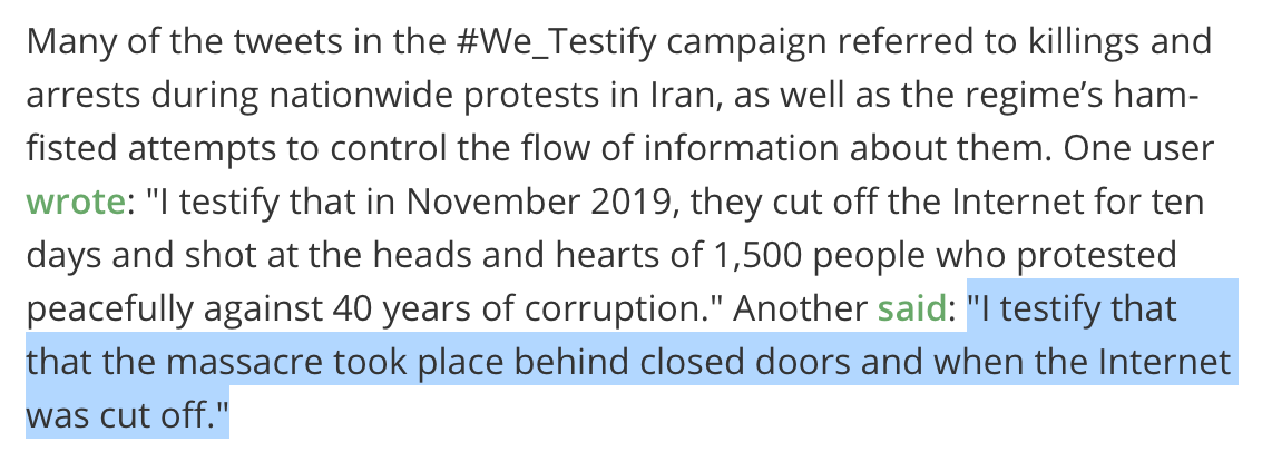 IranWireEnglish's tweet photo. #We_Testify Hashtag Bears Witness to 40 Years of Iranian Atrocities
https://t.co/f1Mvy0JZd6 https://t.co/LB66DHys7O