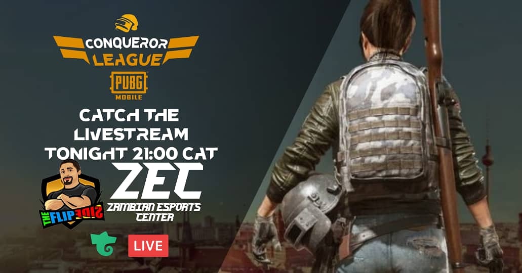 The first ever ZEC Zambian PUBGM Conqueror League is officially kicking off tonight 💥

We are proud to announce that <a href="/MrxFlip/">MrxFlip</a> will be live streaming the event for us💯🙌🏾💥

This is going to be the most exciting and competitive PUBGM league in Zambia🇿🇲🇿🇲 @CLANPUBGM1  @InsiderAf