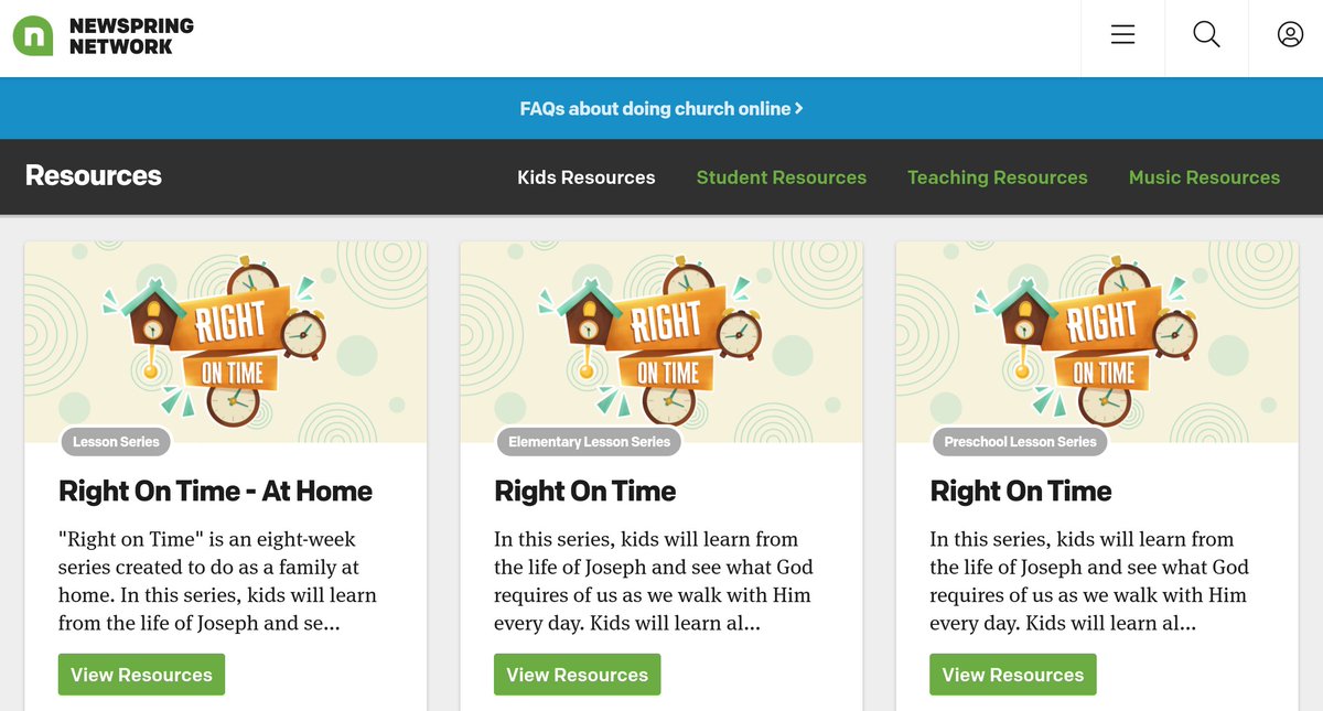 #KidMin fam! "Right On Time" is available now! newspringnetwork.com/resources/kids
