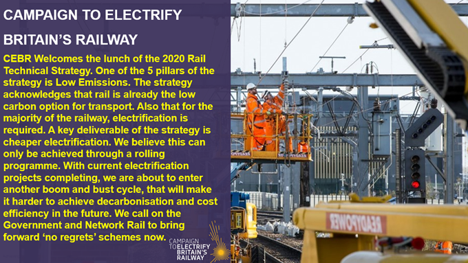 Rail_Elec's tweet photo. The new Rail Technical Strategy is released. Yes, strategies are great. However, we also need projects here &amp; now to meet our long term goals. We call on DfT &amp; Network Rail to commence 'no regrets' electrification projects now.

For the full strategy visit https://t.co/rCEanMA2u4 https://t.co/IiM9AKSRP1