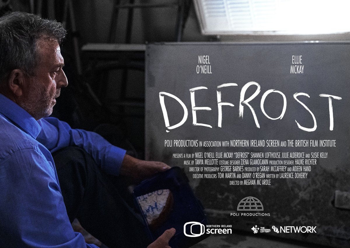 ProductionsPoli's tweet photo. Super excited to be holding a covid safe private screening of 'Defrost' at @StrandArtsCentr tonight with the cast & crew. The short was written by @DocFourFour directed by @MeghanMcArdle Thank you @NIScreen & @BFI for your support 🥰
#BackToCinemaNI #madeinni #SupportTheArts https://t.co/xeb9NLk28s