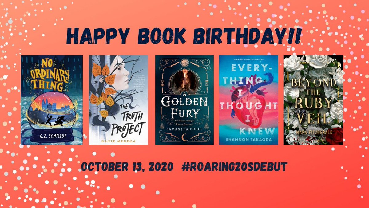 🎉What a magical #roaring20sdebut book birthday! Cheers to you, G.Z. Schmidt, @DanteMedema @shannontakaoka @mara_fitzgerald and @smcohoe🍾