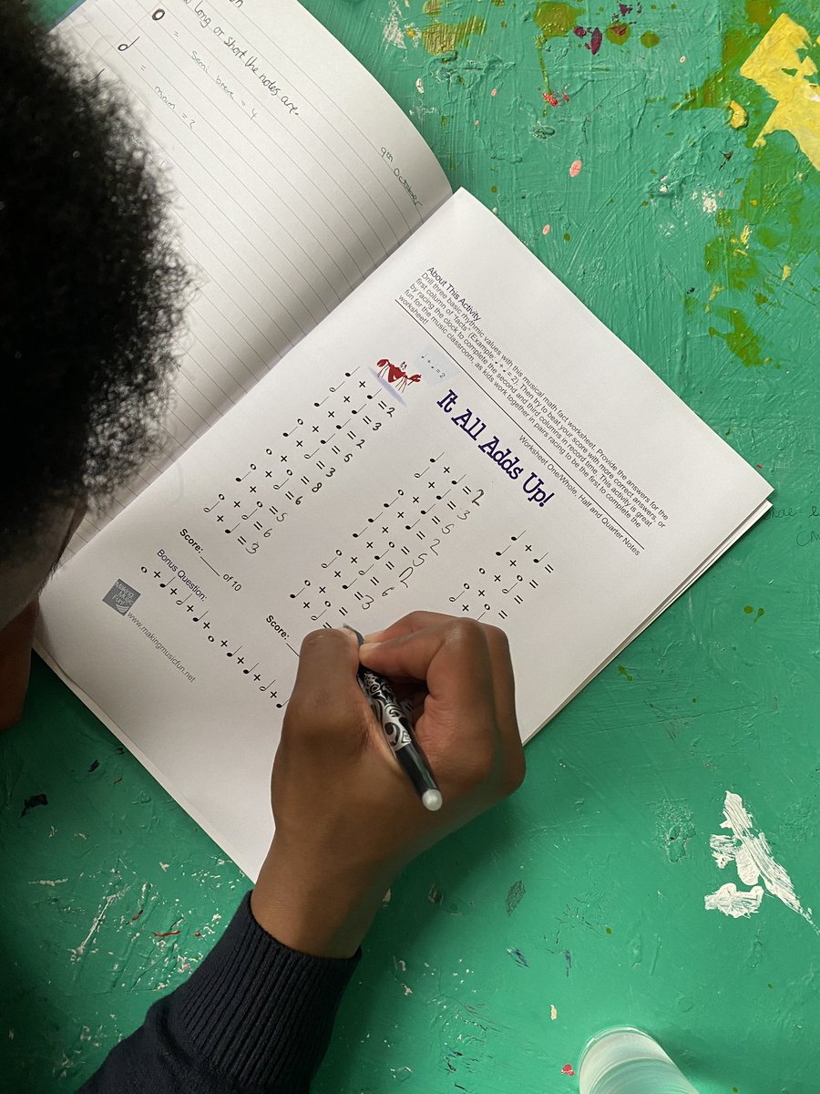 Great focus while adding up the rhythmic values 👍