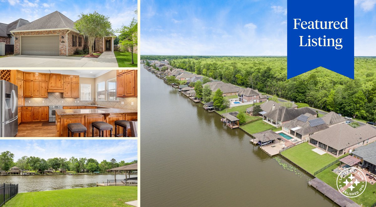 LatterBlum's tweet image. Resort-style living in one of Louisiana&apos;s most exclusive waterfront gated communities. &quot;This home is perfect for entertaining and relaxing on the Amite River Diversion Canal.&quot; - @michellechomes, Listing Agent | Learn more 👉 bit.ly/2GdIjMn #FeaturedListing #LatterBlum