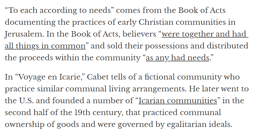 2 - He believed in "From each according to ability; to each according to need" An old christian quote with the goal to distribute resources in an efficient manner. No entitlements! Being fiscally responsible is eventually a conservative principle.