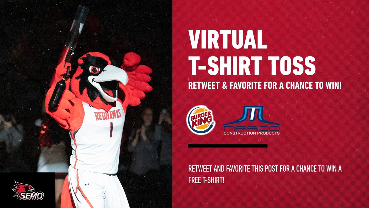 Retweet🔁 and Favorite ♥️ for a chance to win a free t-shirt!

Winners for the Burger King VIRTUAL T-SHIRT TOSS, featuring the Marco Construction Products Virtual T-Shirt Cannon, will be announced on Wednesday.