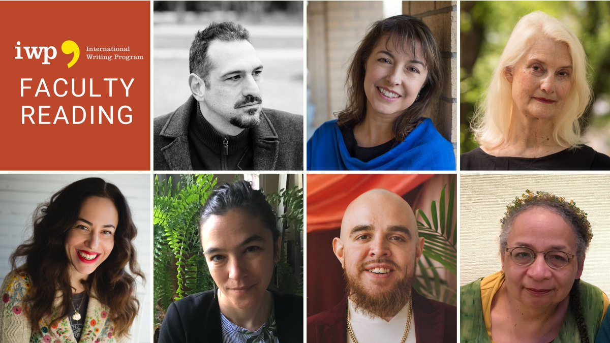 Join us Oct. 25 for an online reading with 7 IWP faculty members: Nisi Shawl, Terese Svoboda, José Olivarez, Joyelle McSweeney, Sabrina Orah Mark, Juan Vitulli, and Maria Melendez Kelson, thx to @ECAatState @CultureatState #ArtsEnvoy & @Prairie_Lights! facebook.com/events/2821300…