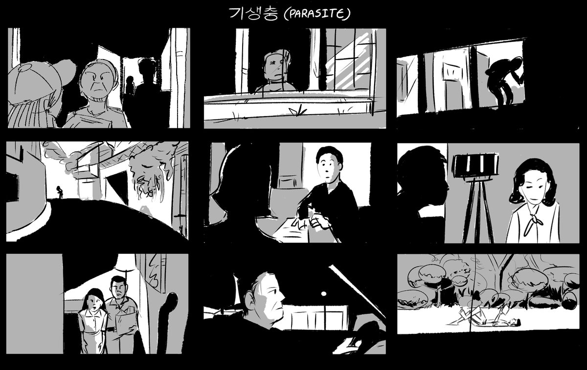 DINGLEDANE's tweet photo. some parasite tonal studies (1/2)
#Parasite https://t.co/0BfWChd1Ja