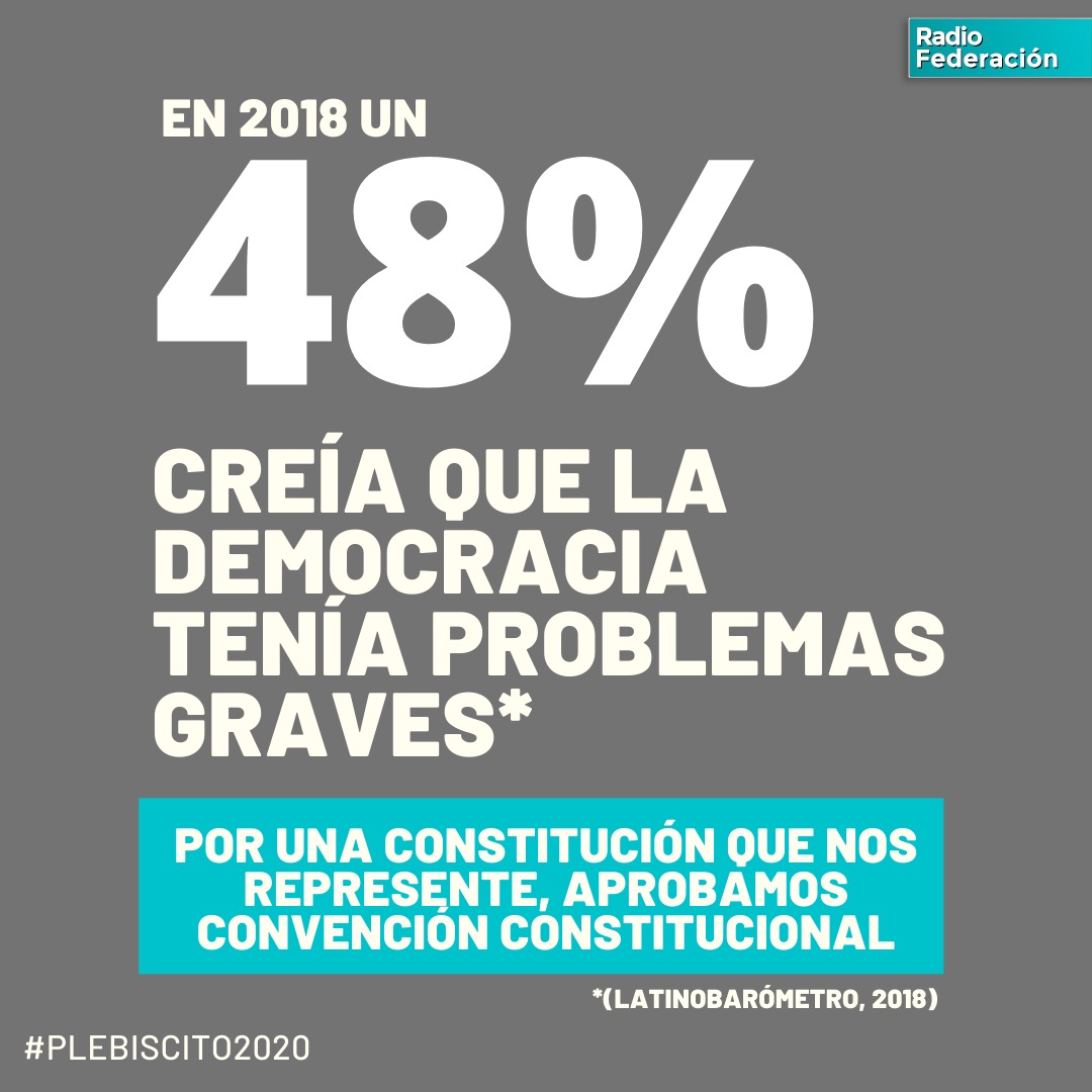 Tuvieron que pasar 30 años para hacernos escuchar por grandes cambios, que se avecinan muy pronto. Otros no lo vieron venir.
#Plebiscito2020