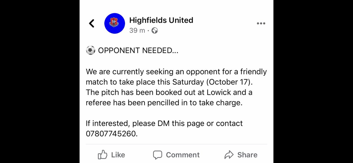 Highfields United tweet media
