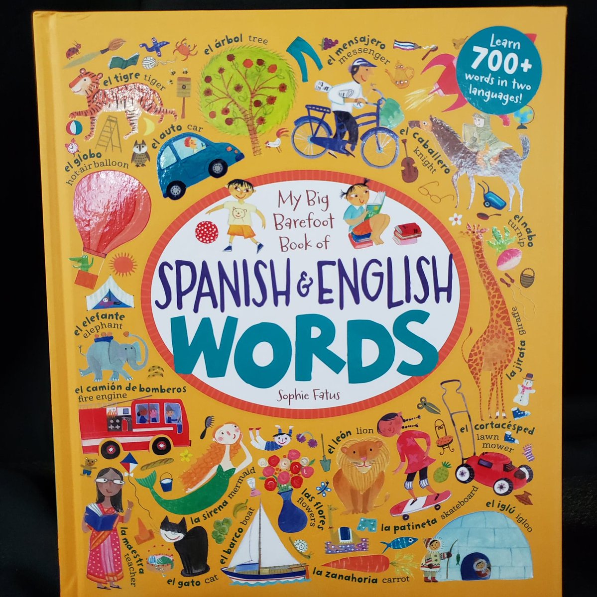AppletonMuseum's tweet photo. In honor of Hispanic Heritage Month, the Appleton Store Online is offering 30% off on "Spanish & English Words" by Sophie Fatus of the Barefoot Books collection. Shop today at https://t.co/XPBOrcqnB2 #AppletonStore #AppletonMuseum #HispanicHeritageMonth https://t.co/E608Bwu3rP