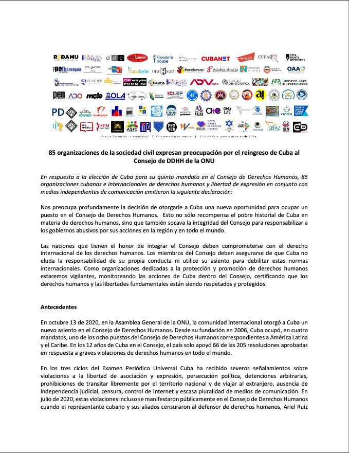 RedamuC's tweet photo. Aquí el comunicado que subscribió Redamu y otros organizaciones de la sociedad civil: https://t.co/dE2KsyQUeq
