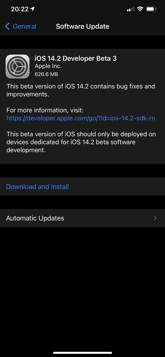 MaxdMerc's tweet image. iOS 14.2 Developer beta 3

#iOS142DevBeta3

#Apple #iPhone #iOS