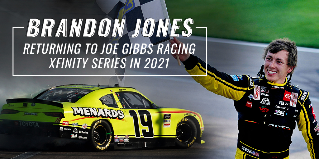 We are excited to welcome @BrandonJonesRac back for the 2021 @XfinityRacing season!