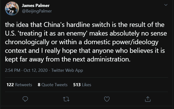 lmao this assertion is wrong on 3 levelsFirst, China hasn't done a "hardline switch", because that implies political liberalization was the status quo when it definitely wasn't. China has been, is, and will be a Leninist state, and any recent shift is simply mean reversion1/n