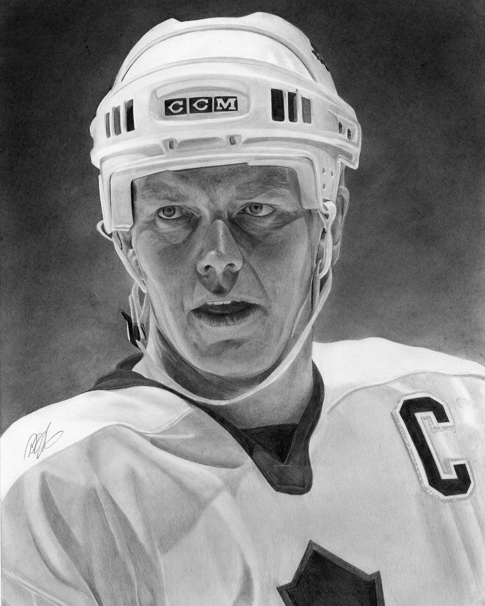 NHL's tweet image. This drawing of @MapleLeafs legend Mats Sundin is unreal! 😲

(🎨 IG/pietensart)