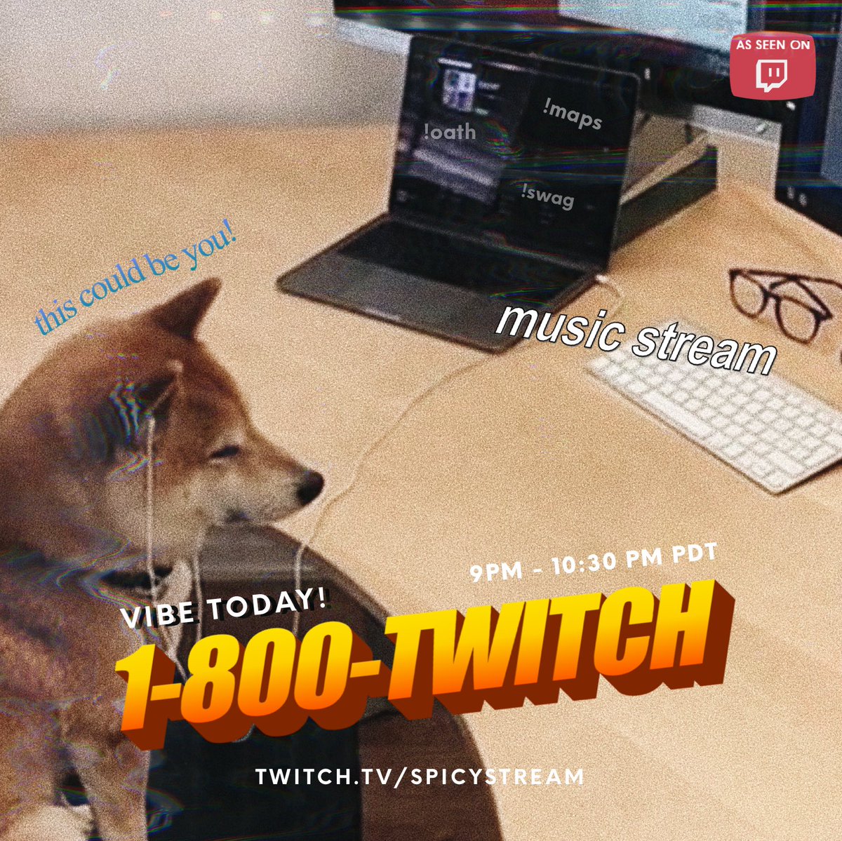 weekly dj stream tonight from 9-10:30 PM PST! imma talk a lil less than last week and focus on the music today bc I downloaded a bunch of new music I found recently 😳✨

see y’all l8r 💞

🌐: twitch.tv/spicystream