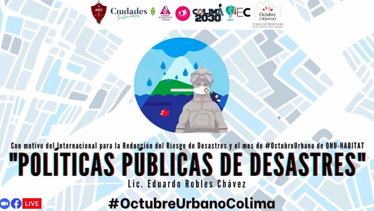 CIDE_LPP's tweet photo. #EgresadosLPP I Eduardo Robles Chávez hoy impartió la conferencia “Políticas Públicas de desastres”, con motivo del Día Internacional para la Reducción del Riesgo de Desastres, el cual se llevó a cabo en la Ciudad de Colima. 
¡Muchas felicidades, Lalo!
#OrgulloCIDE
#OrgulloLPP https://t.co/dtezsWjSrl