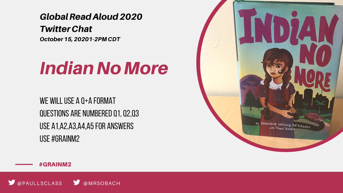 MrsObach's tweet photo. We hope you’ll join us for our Twitter Chat on October 15  #Grainm2 #GRA20 #GRAIndian https://t.co/ye3BFPUyoH