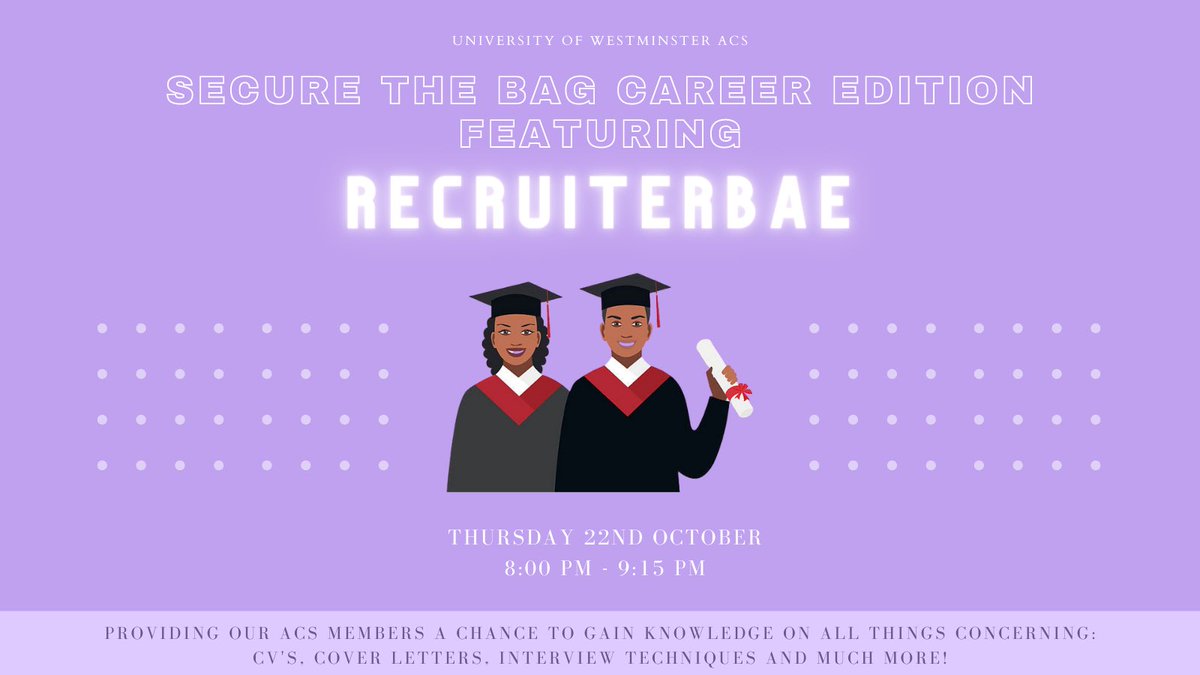 University of Westminster ACS tweet media