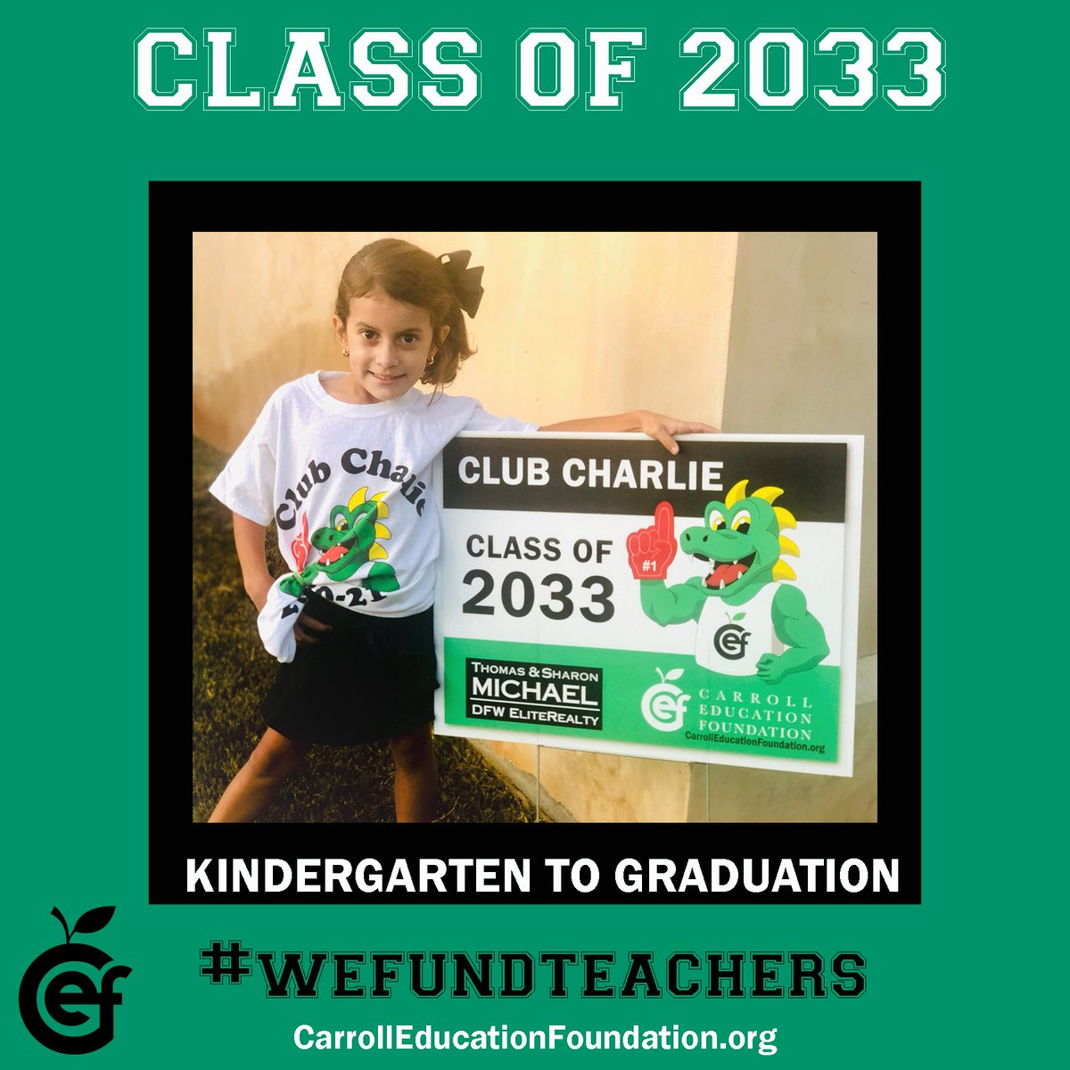 SouthlakeCEF's tweet photo. We have a new Dragon at Old Union Elementary School!
Welcome to Club Charlie, Emily!
Donate a $1/day ($365) at https://t.co/smU79wJkOv
#WeFundTeachers
#ClubCharlie #ClassOf2033
@Carrollisd @DFWeliteRealty https://t.co/HSwVrCpqRu