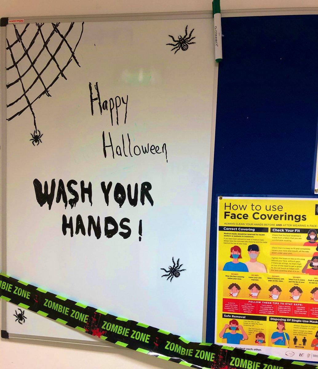 The start of some decorations and spooky messaging here in West Kildare community team @LinnDara 🎃👻 #teamlinndara #staysafe