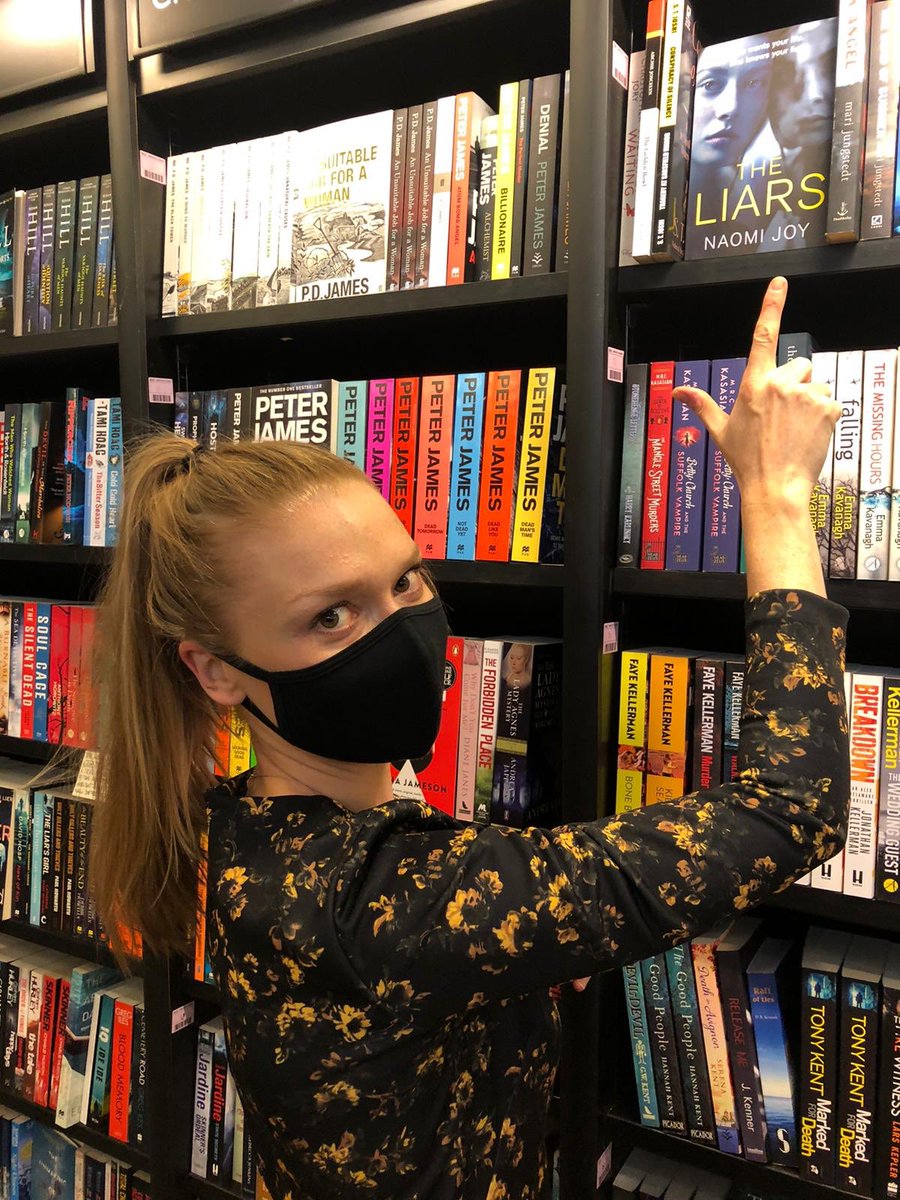 My first book has made its way onto <a href="/Waterstones/">Waterstones</a> shelves! 😍 
I’m freaking out!
Here I am at Piccadilly branch holding the world’s smallest book launch 🥳