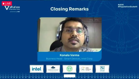 Day 2 of the #allAI Virtual Summit 2020 is coming to an end as Konala Varma, Business Head, Smart Devices, Intel India, sums up today's rich discussions around AI &amp; population-scale healthcare. bit.ly/33UA7Kd

#populationscaleAI #artificialintelligence #ai