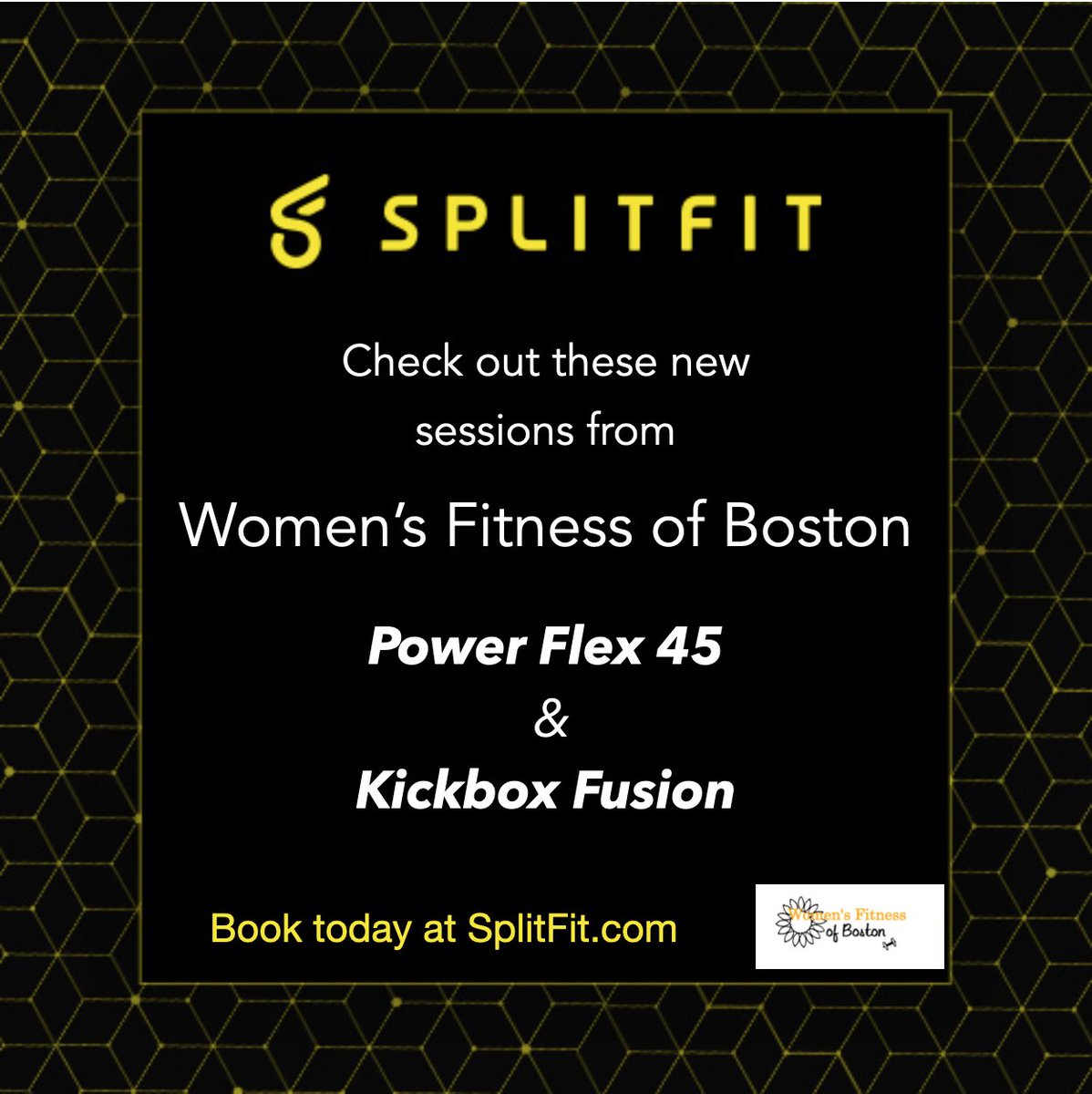 SplitFit's tweet image. Looking for a new workout? @WFOB1 has a few new sessions on SplitFit. Power Flex 45 and Kickbox Fusion. Check them out and book today. Women only. splitfit.com