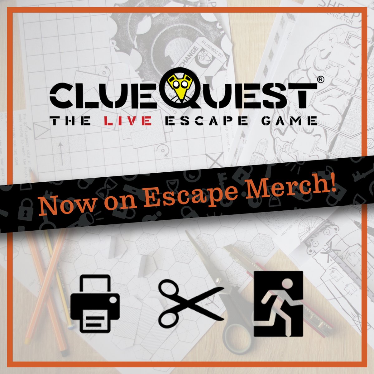 EscapeMerch's tweet image. Here at Escape Merch we are big fans of clueQuest (smashed cQ ORIGENES with 0 clues!), so we are thrilled to bring their Print + Cut + Escape game series to our store!

escapemerch.com/product-catego…