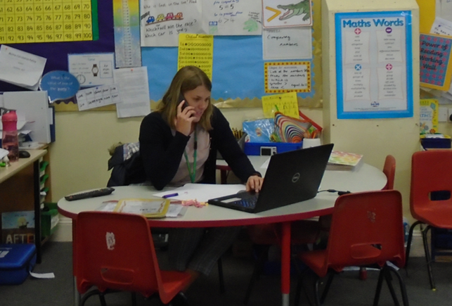 EdgarSewter's tweet photo. Parents evening with a difference at Edgar Sewter this week. Just two of our wonderful teachers making telephone calls to our families instead of face to face meetings. @ASSETEdu #parentsevening #ourteachersarethebest #educatingEdgar https://t.co/M3fDHB6dJh