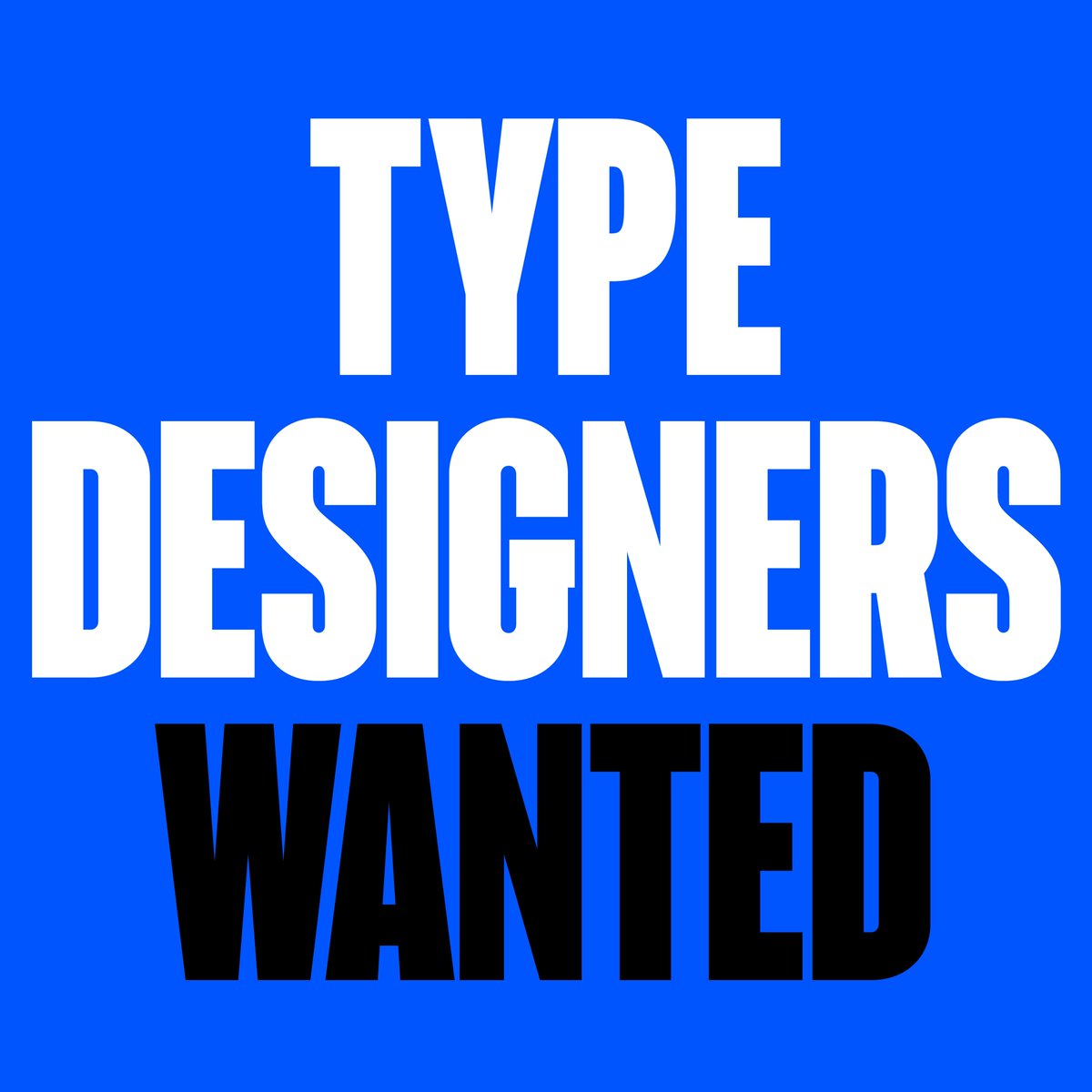 f37foundry's tweet image. We are looking for type designers to join our expanding team. You will be working on a wide range of jobs including custom work for global brands as well expanding our retail library. 2 years minimum experience. 

Send a PDF portfolio of your recent work to jobs@f37foundry.com