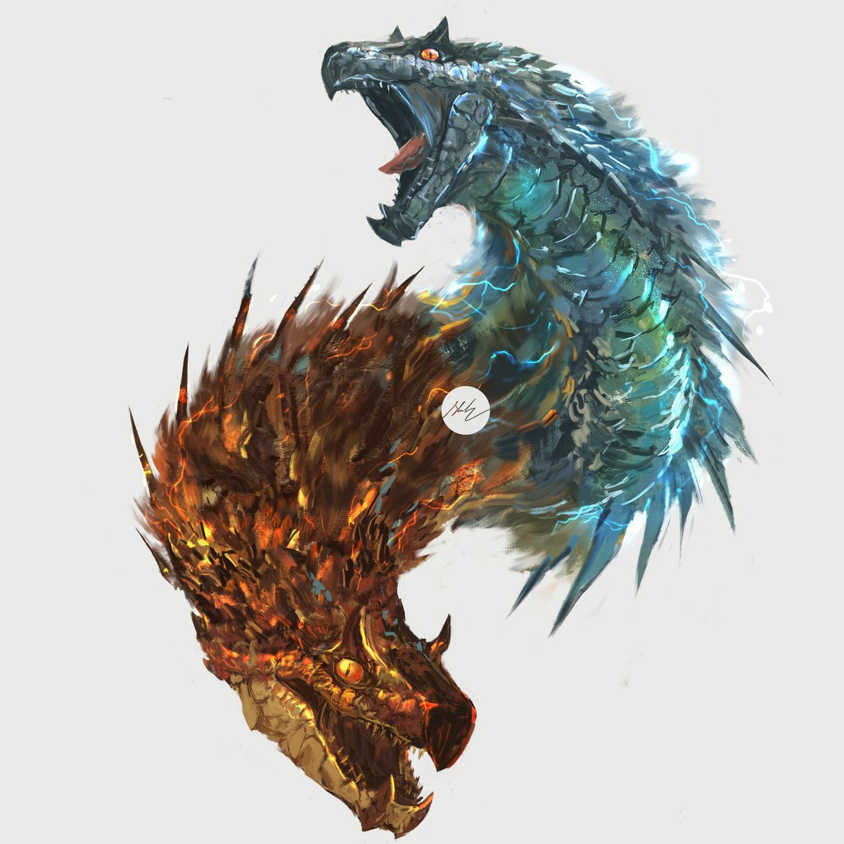 shimhaq's tweet photo. Hey there! Im Shimhaq, a digital artist from Maldives. I love painting monsters and other dark fantasy stuff. So if you have any work related to that genre, hit me up in my DM's😅  You can find me on Instagram under the same handle🔥 #portfolioday https://t.co/CPKcaxF5gI