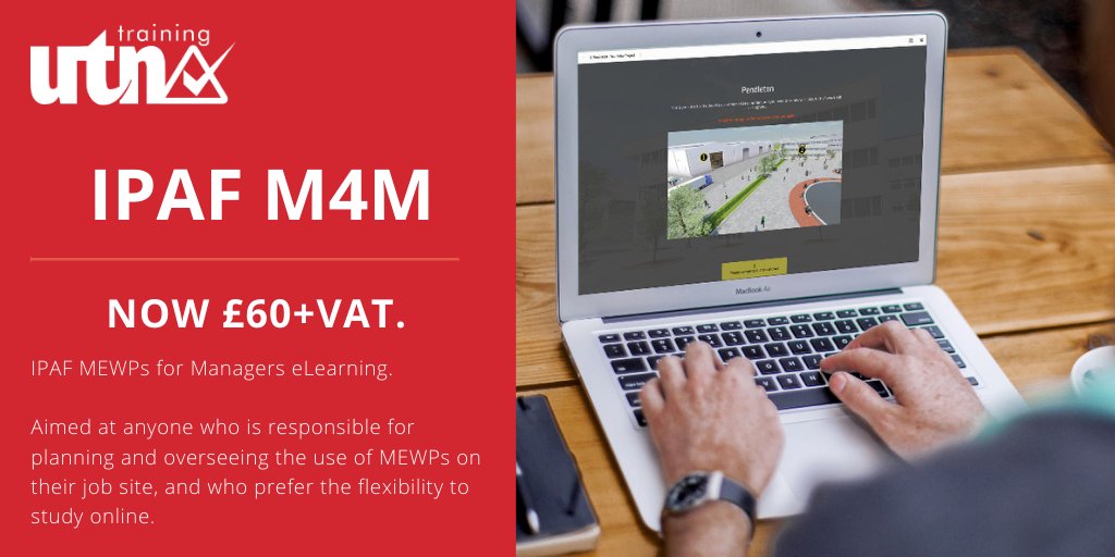 AFIRentals's tweet photo. IPAF MEWPs for Managers new generation online e-learning training Only ยฃ60+VAT - Book with our sister company UTN Training. Find out more:
https://t.co/ALTMkCqrFT
#IPAFย #eLearningย #WorkingAtHeightย #m4m #MEWPSforManagersย #MEWP https://t.co/Mb42RykIKd