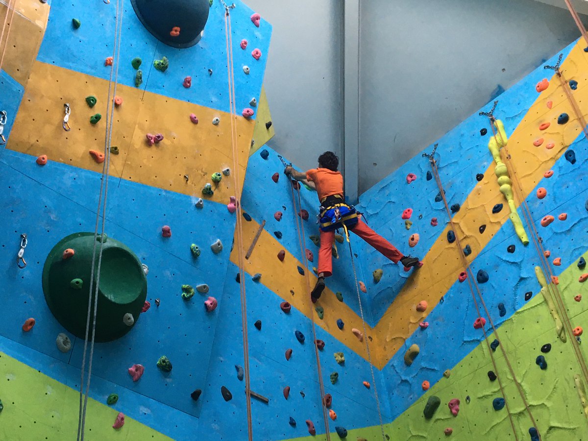 Our resident route setter, Sam, upgrading our new climbing routes. Come and test them out at our Saturday taster sessions or join our climbing clubs for 5-16 years old. adurcentre.org.uk