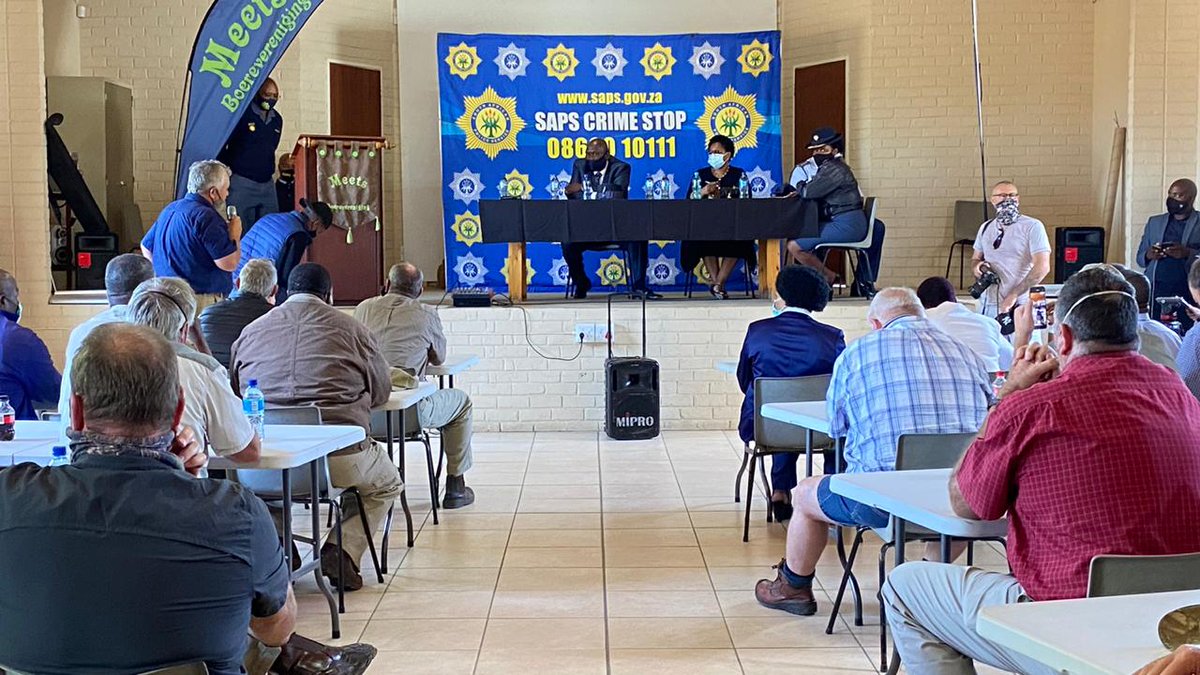 Farmers in the Eastern Free State say they lose over a million rand a month due to stock theft. The farmers raised this issue when they met with Police minister Bheki Cele and State security Minister Ayanda Dlodlo. #StockTheft #sabcfs #sabcnews
IMAGE: Tshepo Moime