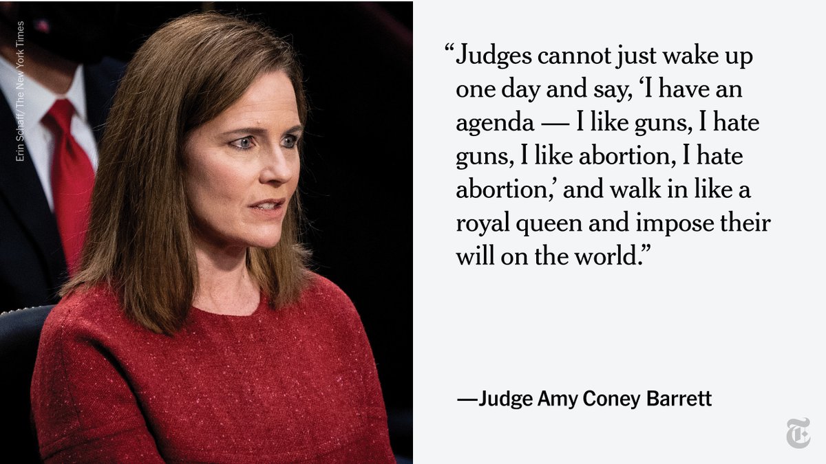 Judge Amy Coney Barrett. amy coney barrett new york times. 
