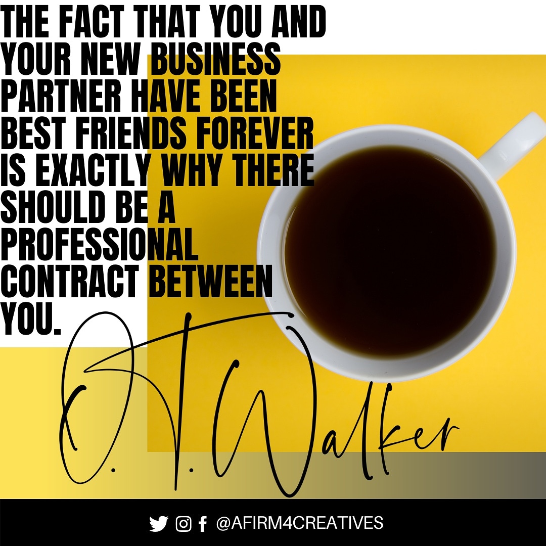 AFirm4Creatives's tweet photo. #AskOT Are contracts truly necessary between lifelong friends turned business partners? #AFirm4Creatives
https://t.co/rnBYQu6EKS https://t.co/BuS6q6E5UJ