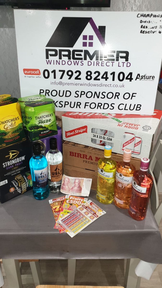 RockspurFords's tweet photo. Congratulations to @DonkeyBallz69 on winning the @DirectPremier bonus ball two weeks in a row 🙌👌💵🍺 #greatsponsors #upthespurs #oneclub ⚽️ https://t.co/TLVYzJKVnw
