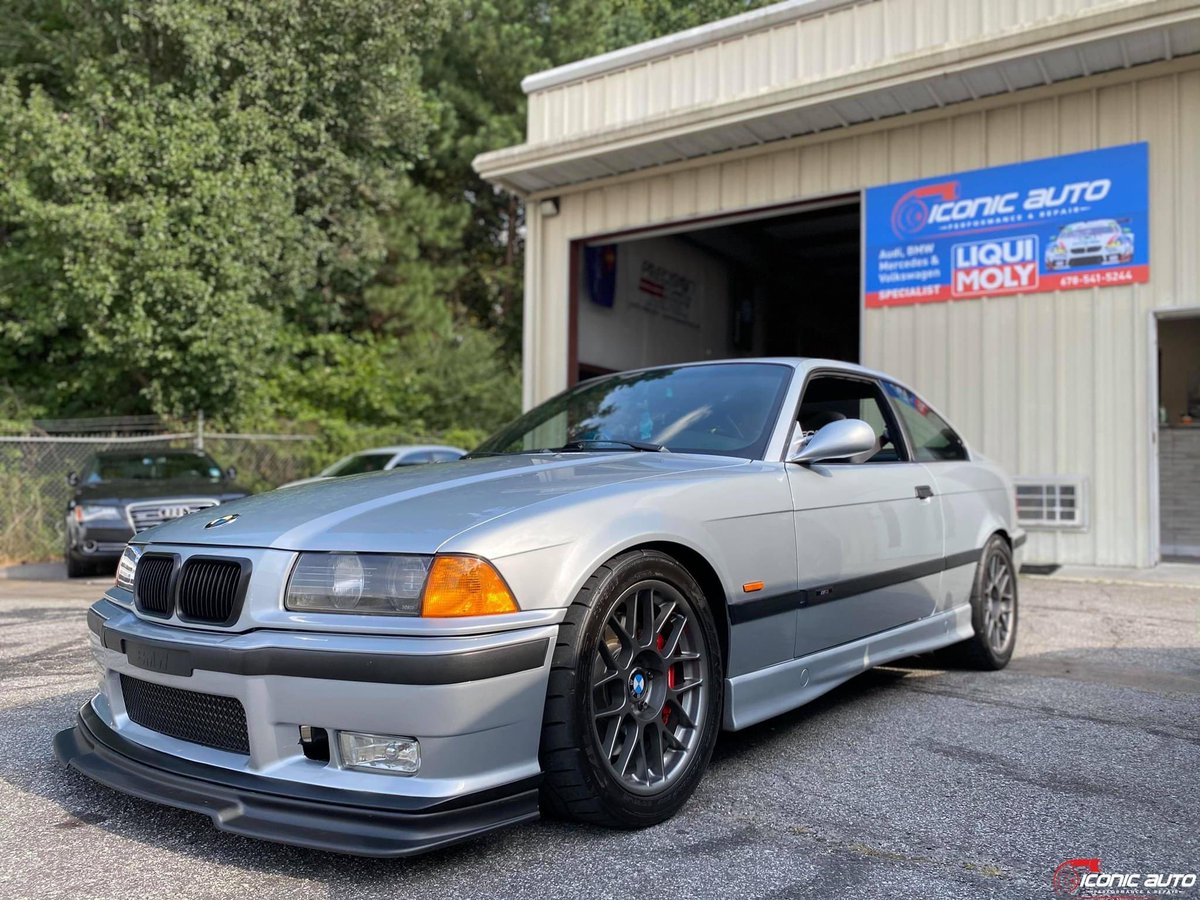 IconicAutoATL's tweet photo. Great example of an E36 ///M car!

This boosted E36 in for a master cylinder replacement &amp; bleed service using Liqui Moly fluids.

Tuning, performance, maintenance &amp; much more.
Dealer quality | Cost effective repairs
☎️678-541-5244☎️ https://t.co/vMXsrJJTyT